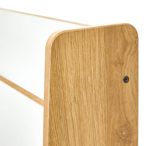 Ραφιέρα Crane pakoworld φυσικό-λευκό mdf 57x34x55εκ – 120-000421
