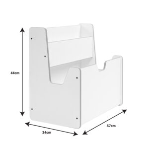 Ραφιέρα Crane pakoworld λευκό mdf 57x34x55εκ – 120-000422