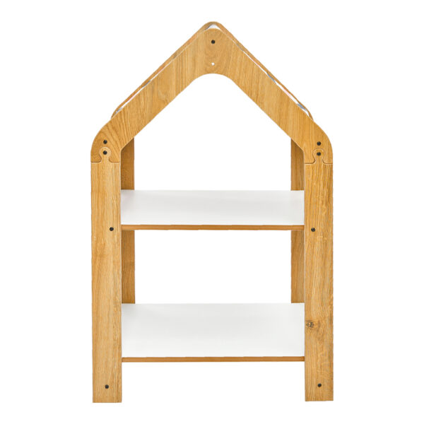 Ραφιέρα Montessori Zoilen pakoworld φυσικό-λευκό-μπλε mdf 50x30x80εκ – 120-000426