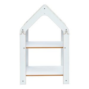 Ραφιέρα Montessori Zoilen pakoworld λευκό-μπλε mdf 50x30x80εκ – 120-000428