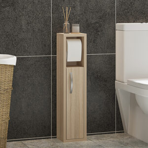 Ντουλάπι-στήλη Μaretto pakoworld σε sonoma απόχρωση 16x14x70εκ – 120-000501