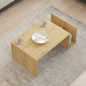 Τραπέζι σαλονιού Poko pakoworld σε oak απόχρωση 86.8x50x32,4εκ – 120-000505