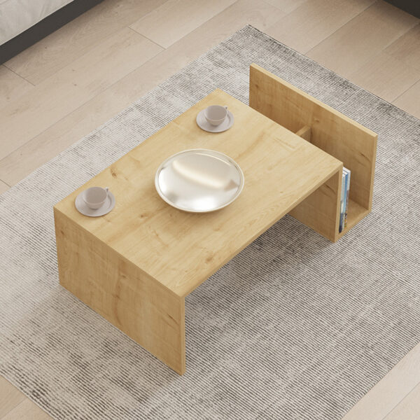 Τραπέζι σαλονιού Poko pakoworld σε oak απόχρωση 86.8x50x32,4εκ – 120-000505