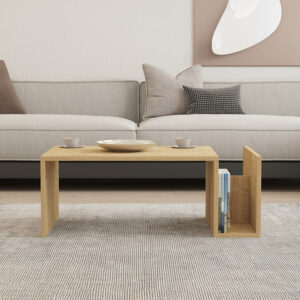Τραπέζι σαλονιού Poko pakoworld σε oak απόχρωση 86.8x50x32,4εκ – 120-000505