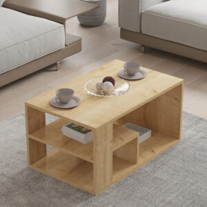 Τραπέζι σαλονιού Sobu pakoworld σε oak απόχρωση 80x50x40εκ – 120-000510