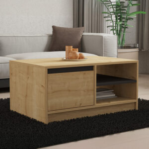 Τραπέζι σαλονιού Narli pakoworld σε oak απόχρωση 90x60x45εκ – 120-000512