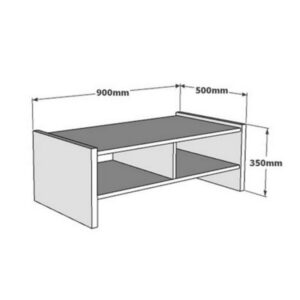 Τραπέζι σαλονιού Tiena pakoworld σε oak απόχρωση 90x50x35εκ – 120-000513