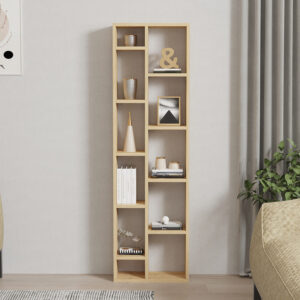 Βιβλιοθήκη Minicu pakoworld σε oak απόχρωση  44,4×19,6×150εκ – 120-000527