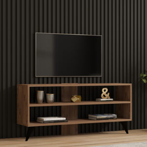 Έπιπλο τηλεόρασης Prestige pakoworld σε sonoma απόχρωση 120×29,6×50εκ – 120-000538