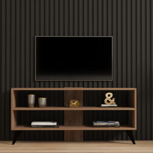 Έπιπλο τηλεόρασης Prestige pakoworld σε sonoma απόχρωση 120×29,6×50εκ – 120-000538