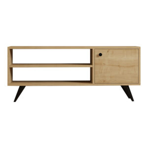 Έπιπλο τηλεόρασης Wison pakoworld σε oak απόχρωση 120x29x50εκ – 120-000542