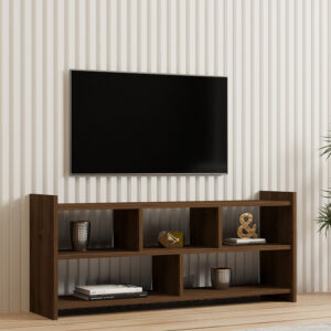 Έπιπλο τηλεόρασης Kapri pakoworld σε καρυδί απόχρωση 120x28x55εκ – 120-000551
