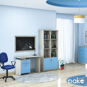 Γραφείο εργασίας Looney pakoworld χρώμα castillo-μπλε 100x55x75εκ – 123-000080