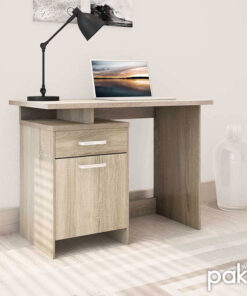 Γραφείο εργασίας Looney pakoworld χρώμα sonoma 100x55x75εκ – 123-000084