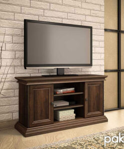 Έπιπλο τηλεόρασης Mozart pakoworld χρώμα καρυδί 121x40x65εκ – 123-000118