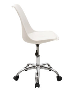 Καρέκλα γραφείου εργασίας Gaston II pakoworld PP-PU λευκό – 127-000023