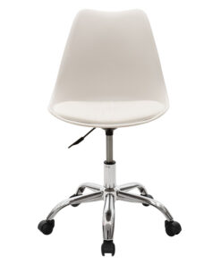 Καρέκλα γραφείου εργασίας Gaston II pakoworld PP-PU λευκό – 127-000023