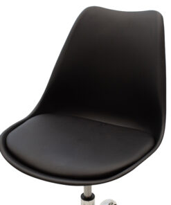 Καρέκλα γραφείου εργασίας Gaston II pakoworld PP-PU μαύρο – 127-000024
