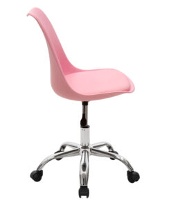 Καρέκλα γραφείου εργασίας Gaston II pakoworld PP-PU ροζ – 127-000025