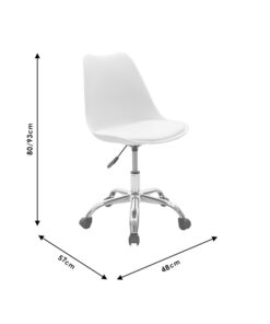 Καρέκλα γραφείου εργασίας Gaston II pakoworld PP-PU ροζ – 127-000025