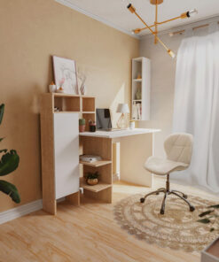 Καρέκλα γραφείου εργασίας Frea II pakoworld PU λευκό – 127-000028