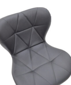 Σκαμπό μπαρ Coozy pakoworld pu σε μαύρο χρώμα σκελετός χρωμίου – 127-000092