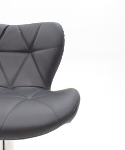 Σκαμπό μπαρ Coozy pakoworld pu σε μαύρο χρώμα σκελετός χρωμίου – 127-000092