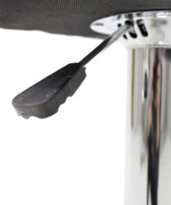 Σκαμπό μπαρ Coozy pakoworld pu σε μαύρο χρώμα σκελετός χρωμίου – 127-000092