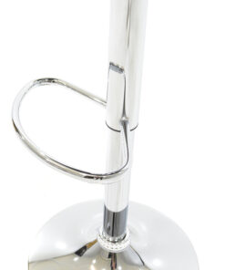 Σκαμπό μπαρ Coozy pakoworld pu σε μαύρο χρώμα σκελετός χρωμίου – 127-000092