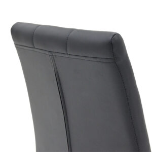 Καρέκλα Darrell pakoworld pu μαύρο-βάση χρωμίου 42x49x106εκ – 127-000106