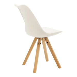 Τραπεζαρία Cuba-Caron pakoworld σετ 5τεμ sonoma-λευκό 120x80x75εκ – 127-000192