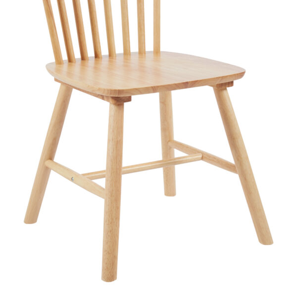 Καρέκλα Melia pakoworld rubberwood σε φυσική απόχρωση 45x51x87εκ – 128-000033