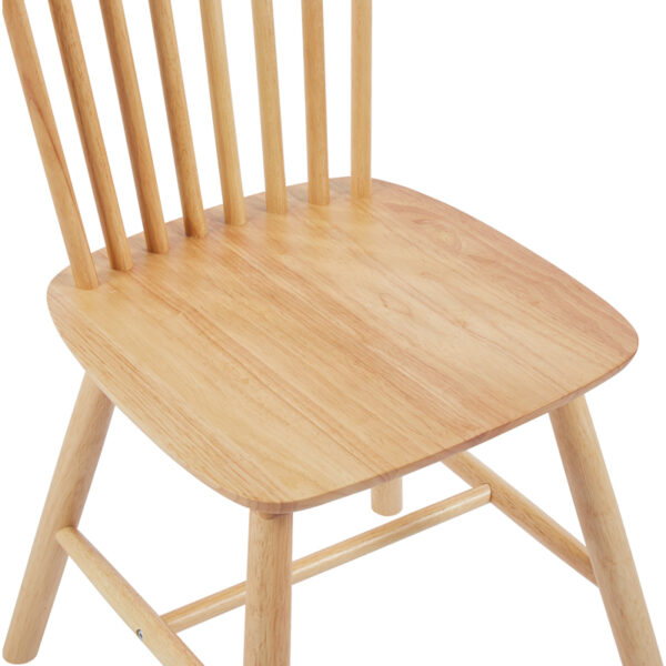 Καρέκλα Melia pakoworld rubberwood σε φυσική απόχρωση 45x51x87εκ – 128-000033