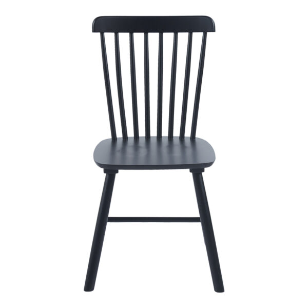 Καρέκλα Melia pakoworld rubberwood σε μαύρη απόχρωση 45x51x87εκ – 128-000034