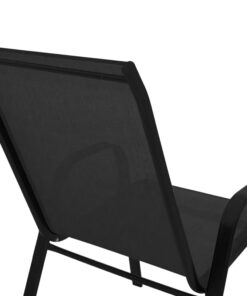 Πολυθρόνα Calan pakoworld μέταλλο μαύρο-textilene μαύρο 55x75x90 εκ – 130-000009