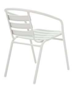 Πολυθρόνα Tade pakoworld μέταλλο λευκό 54x62x74εκ – 130-000012