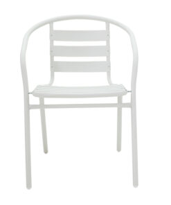 Πολυθρόνα Tade pakoworld μέταλλο λευκό 54x62x74εκ – 130-000012