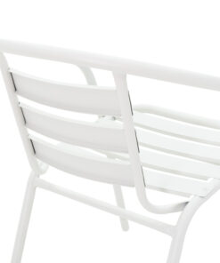 Πολυθρόνα Tade pakoworld μέταλλο λευκό 54x62x74εκ – 130-000012