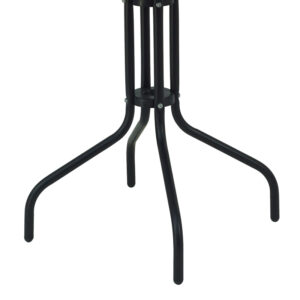Τραπέζι Vergo pakoworld μαύρο μέταλλο Φ60×70εκ – 130-000059