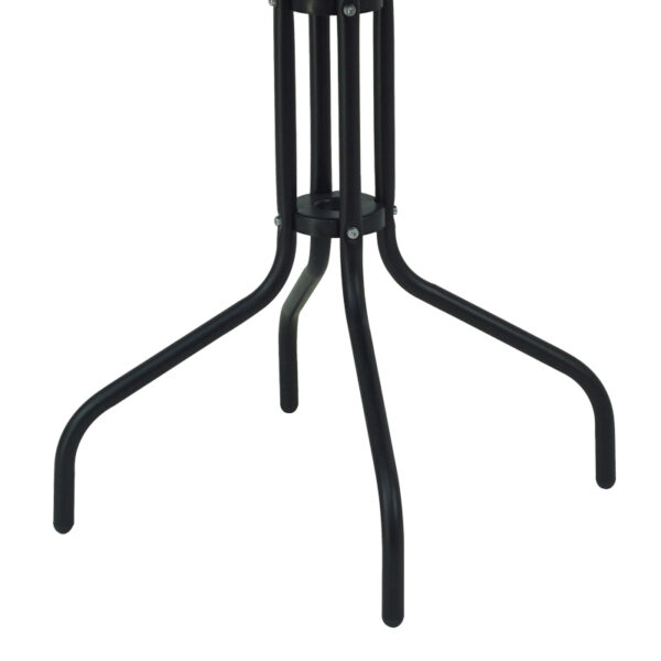 Τραπέζι Vergo pakoworld μαύρο μέταλλο Φ60×70εκ – 130-000059