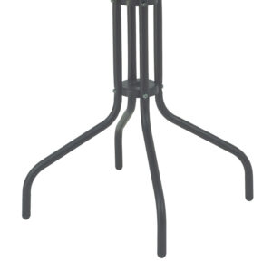 Τραπέζι Vergo pakoworld ανθρακί μέταλλο Φ60×70εκ – 130-000102