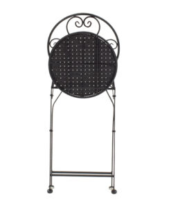 Τραπεζαρία Walen pakoworld σετ 3τεμ μέταλλο μαύρο – 137-000002