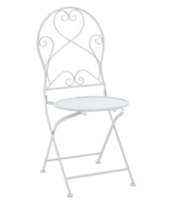 Τραπεζαρία Walen pakoworld σετ 3τεμ μέταλλο λευκό – 137-000003