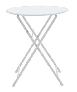 Τραπεζαρία Walen pakoworld σετ 3τεμ μέταλλο λευκό – 137-000003