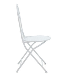 Τραπεζαρία Walen pakoworld σετ 3τεμ μέταλλο λευκό – 137-000003