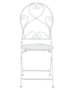 Τραπεζαρία Walen pakoworld σετ 3τεμ μέταλλο λευκό – 137-000003