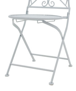 Τραπεζαρία Walen pakoworld σετ 3τεμ μέταλλο λευκό – 137-000003