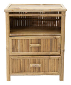 Κομοδίνο Ofra pakoworld bamboo φυσικό 56x46x69εκ – 141-000021
