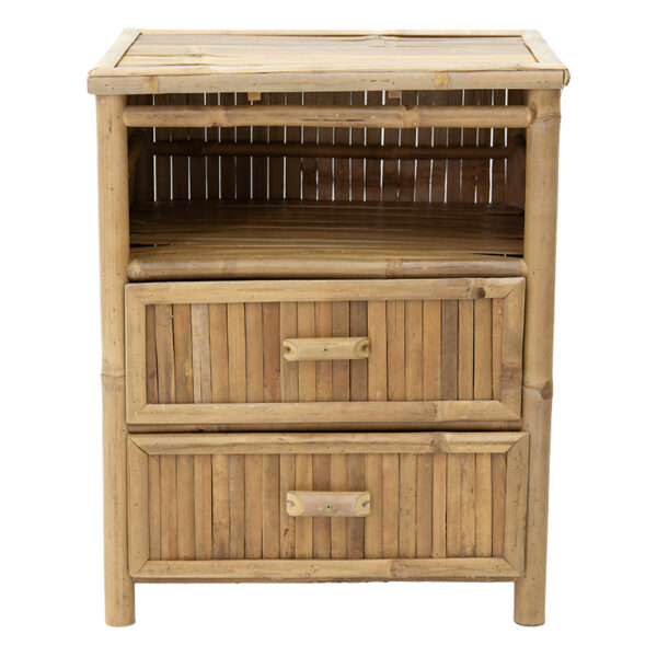 Κομοδίνο Ofra pakoworld bamboo φυσικό 56x46x69εκ – 141-000021