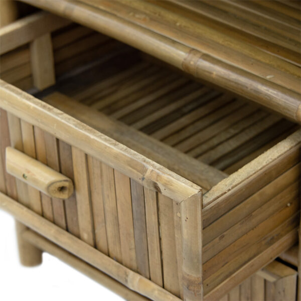 Κομοδίνο Ofra pakoworld bamboo φυσικό 56x46x69εκ – 141-000021